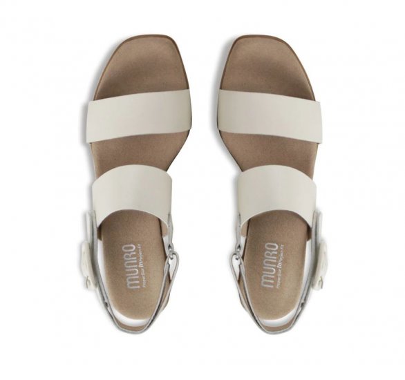 Munro Sandals | WOMEN'S MAX-Latte Leather - Click Image to Close
