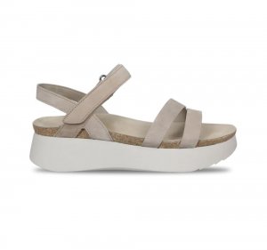 Munro Sandals | WOMEN'S JUNIPER-Dark Taupe Nubuck