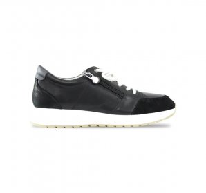 Munro Shoes | WOMEN'S SUTTON-Black Calf/Suede Combo