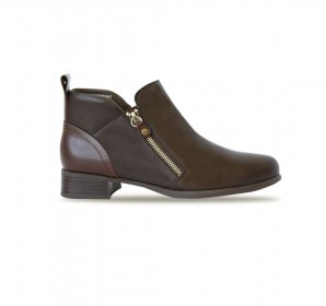 Munro Boots | WOMEN'S NEKO-Chocolate Tumbled Leather