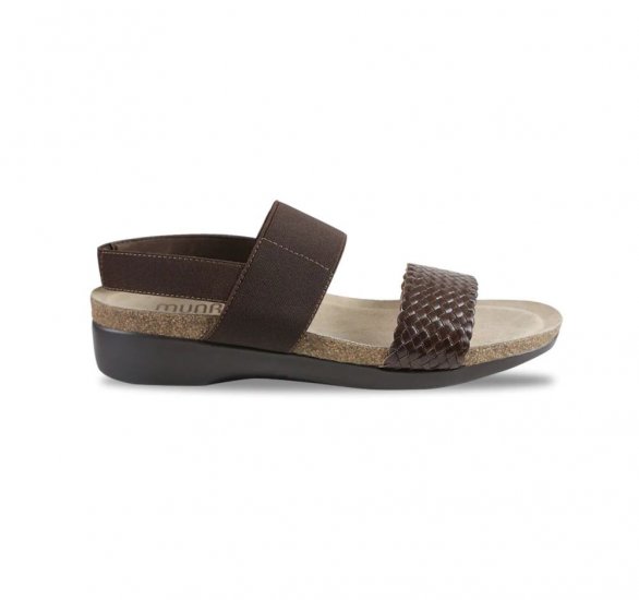 Munro Sandals | WOMEN'S PISCES-Brown Woven - Click Image to Close