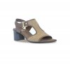 Munro Sandals | WOMEN'S WALLIS-Brown Fabric Combo