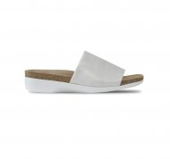 Munro Sandals | WOMEN'S CASITA-White Shimmer Fabric