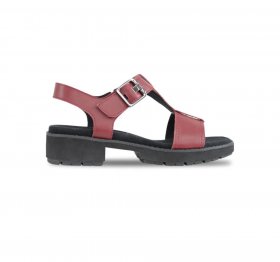 Munro Sandals | WOMEN'S MEL-Red Leather