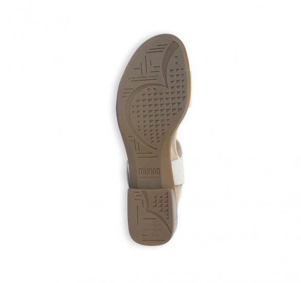 Munro Sandals | WOMEN'S CLEO-Cream Leather - Click Image to Close