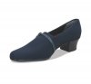 Munro Shoes | WOMEN'S CINDI-Navy Stretch Fabric