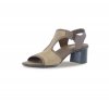 Munro Sandals | WOMEN'S WALLIS-Brown Fabric Combo