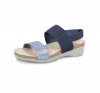 Munro Sandals | WOMEN'S PISCES-Blue/ Silver Metallic