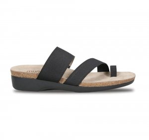 Munro Sandals | WOMEN'S ARIES-Black Fabric