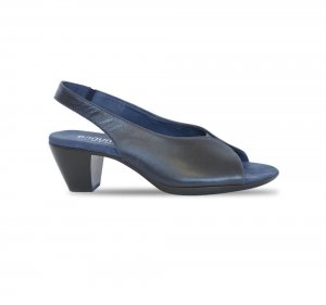 Munro Sandals | WOMEN'S ROCHELLE-Midnight Navy Leather