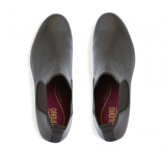 Munro Boots | WOMEN'S BEDFORD-Black Leather - Click Image to Close
