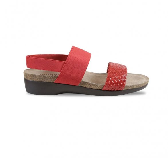 Munro Sandals | WOMEN'S PISCES-Red Woven - Click Image to Close