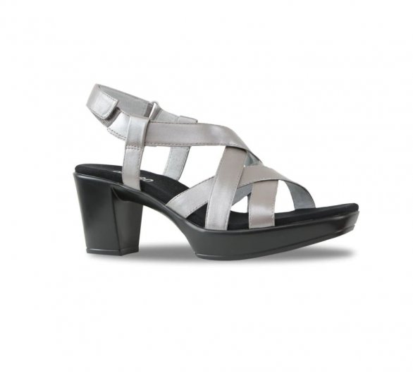 Munro Sandals | WOMEN'S MADDOX-Silver Leather - Click Image to Close