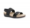 Munro Sandals | WOMEN'S PISCES-Black Patent/Black Fabric