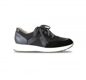 Munro Shoes | WOMEN'S PIPER-Black/Gunmetal Combo