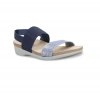 Munro Sandals | WOMEN'S PISCES-Blue/ Silver Metallic