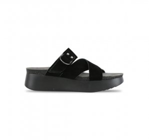 Munro Sandals | WOMEN'S SOFIA-Black Suede