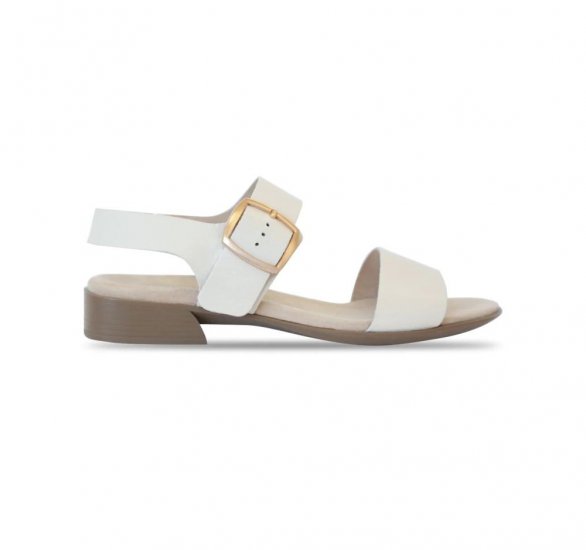 Munro Sandals | WOMEN'S CLEO-Cream Leather - Click Image to Close