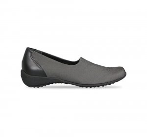 Munro Shoes | WOMEN'S TRAVELER-Grey Stretch Fabric