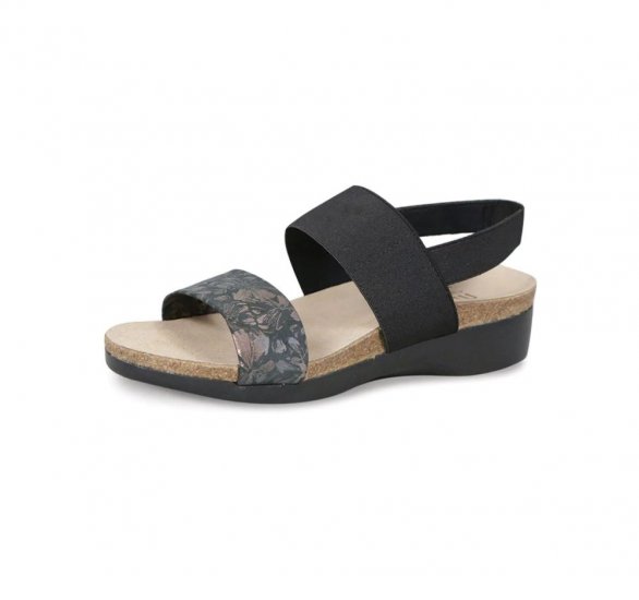 Munro Sandals | WOMEN'S PISCES-Dark Floral Print - Click Image to Close