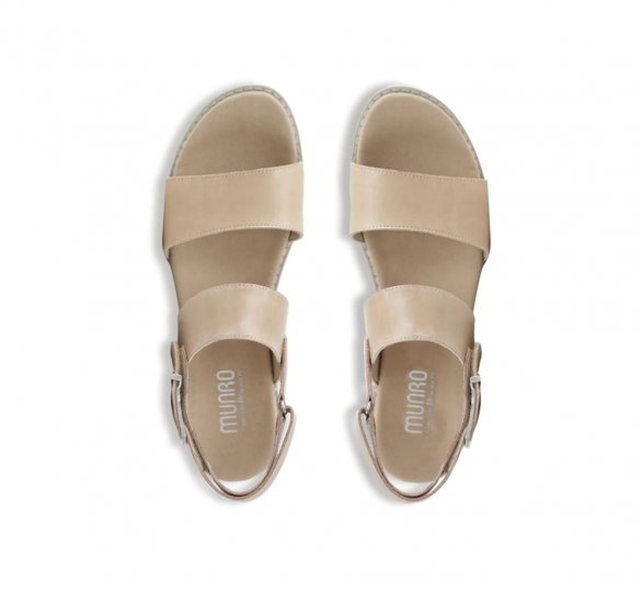 Munro Sandals | WOMEN'S TEAGAN-Blush Leather - Click Image to Close