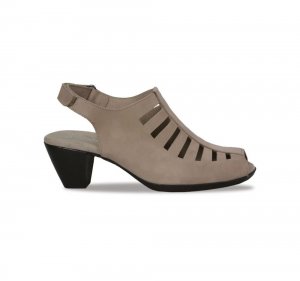 Munro Sandals | WOMEN'S ABBY-Taupe Nubuck