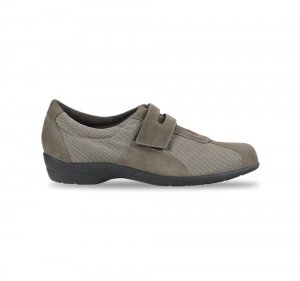 Munro Shoes | WOMEN'S JOLIET-Khaki Fabric/Suede