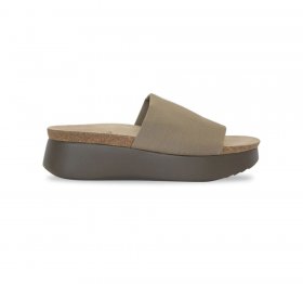 Munro Sandals | WOMEN'S NALIA-Khaki Stretch Fabric