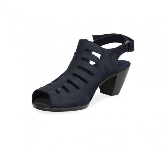 Munro Sandals | WOMEN'S ABBY-Navy Nubuck - Click Image to Close