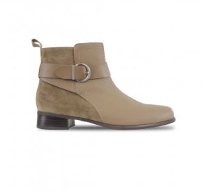 Munro Boots | WOMEN'S CHESTNUT-Taupe/ Sesame Combo