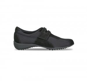 Munro Shoes | WOMEN'S JOLIET II-Black Fabric/Suede