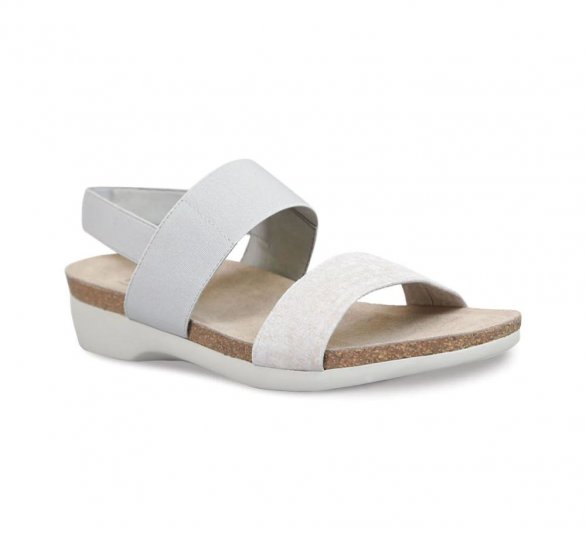 Munro Sandals | WOMEN'S PISCES-Silver Metallic Leather - Click Image to Close