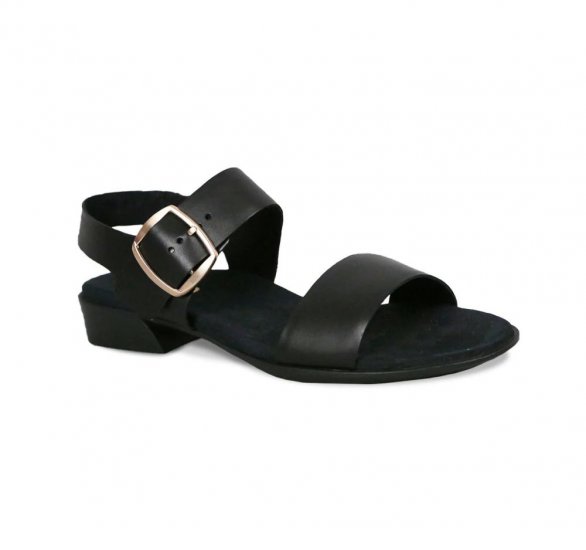 Munro Sandals | WOMEN'S CLEO-Black Leather - Click Image to Close