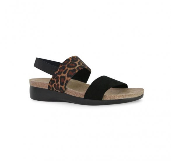 Munro Sandals | WOMEN'S PISCES-Leopard Stretch - Click Image to Close