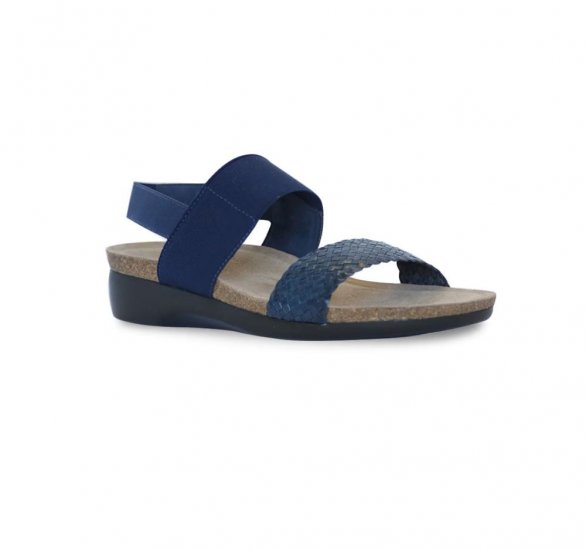 Munro Sandals | WOMEN'S PISCES-Navy Woven - Click Image to Close