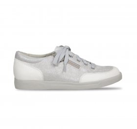 Munro Shoes | WOMEN'S GABBIE-White Metallic Print